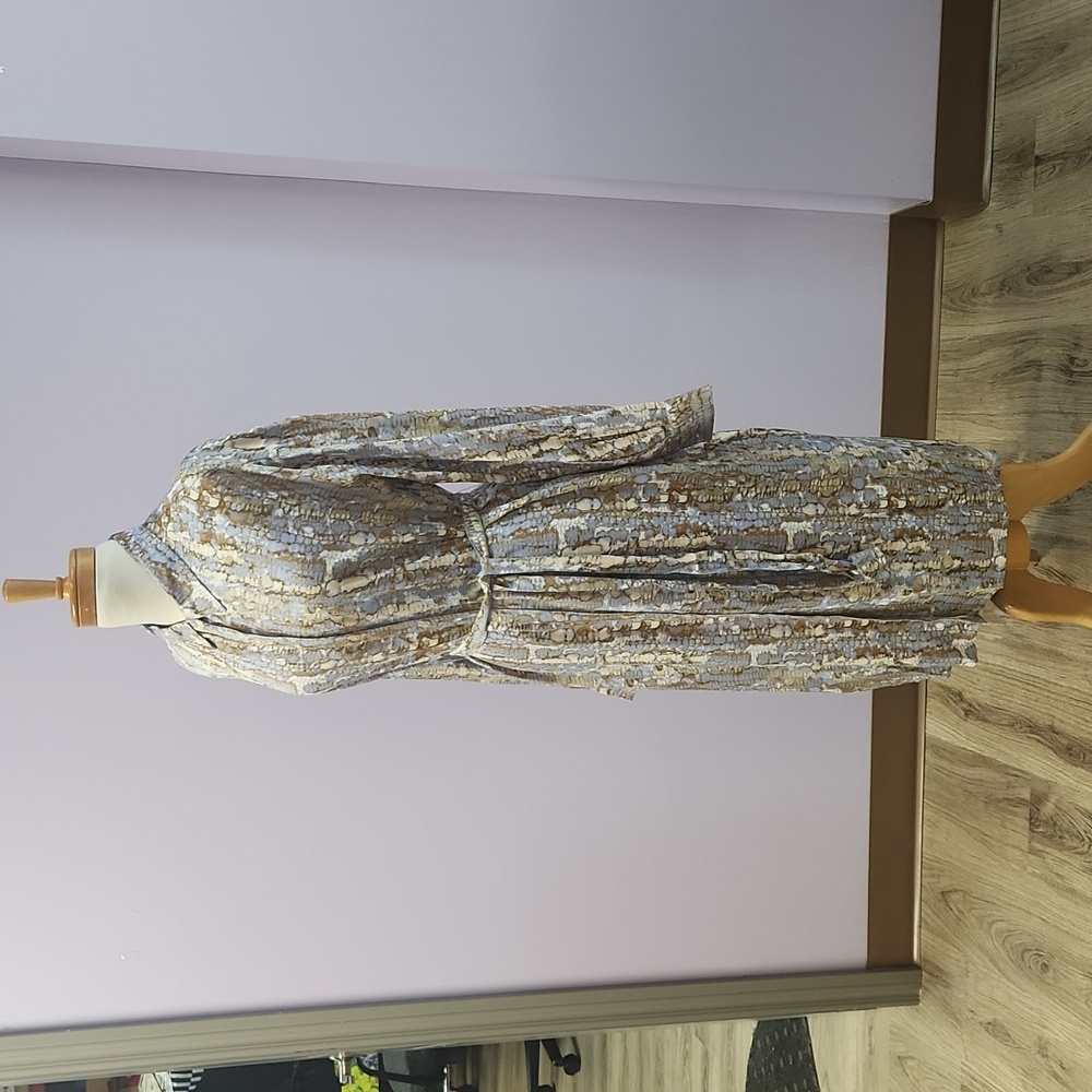 CREAM purple shirt dress - Picture 9 of 14